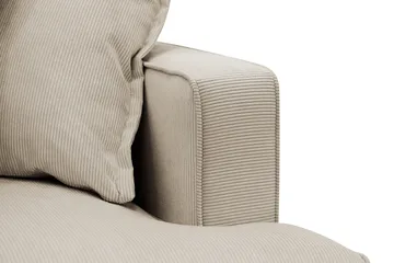 Rossita Lyx 6-seters høyrevendt U-formet ekstra dyp sofa med divan og sjeselong i manchester - Krem - Møbler - Sofaer - U-sofa