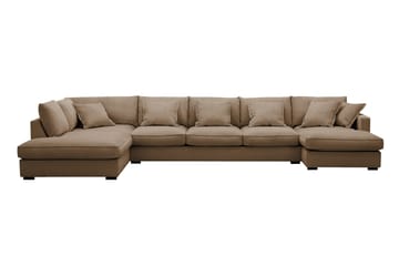 Rossita Lyx 6-seters høyrevendt U-formet ekstra dyp sofa med divan og sjeselong i manchester