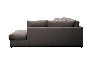 Rossita Lyx 6-seters høyrevendt U-formet ekstra dyp sofa med divan og sjeselong i manchester - Mørkegrå - Møbler - Sofaer - U-sofa