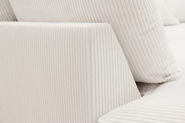 Rossita Lyx 6-seters høyrevendt U-formet ekstra dyp sofa med divan og sjeselong i manchester - Naturhvit - Møbler - Sofaer - U-sofa