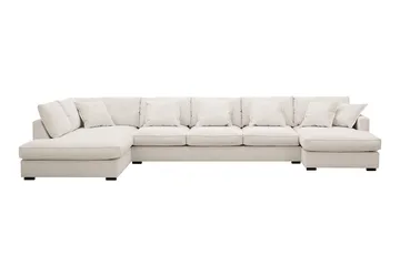 Rossita Lyx 6-seters høyrevendt U-formet ekstra dyp sofa med divan og sjeselong i manchester
