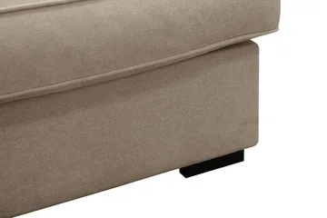 Rossita Lyx 6-seters høyrevendt U-formet ekstra dyp sofa med divan og sjeselong i stoff - Brun - Møbler - Sofaer - U-sofa