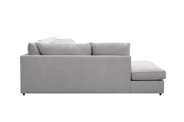 Rossita Lyx 6-seters venstrevendt U-formet ekstra dyp sofa med divan og sjeselong i chenille - Grå - Møbler - Sofaer - U-sofa