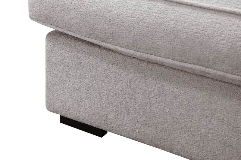 Rossita Lyx 6-seters venstrevendt U-formet ekstra dyp sofa med divan og sjeselong i chenille - Grå - Møbler - Sofaer - U-sofa
