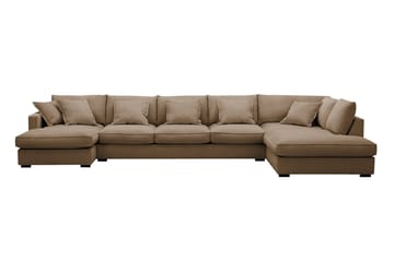 Rossita Lyx 6-seters venstrevendt U-formet ekstra dyp sofa med divan og sjeselong i manchester