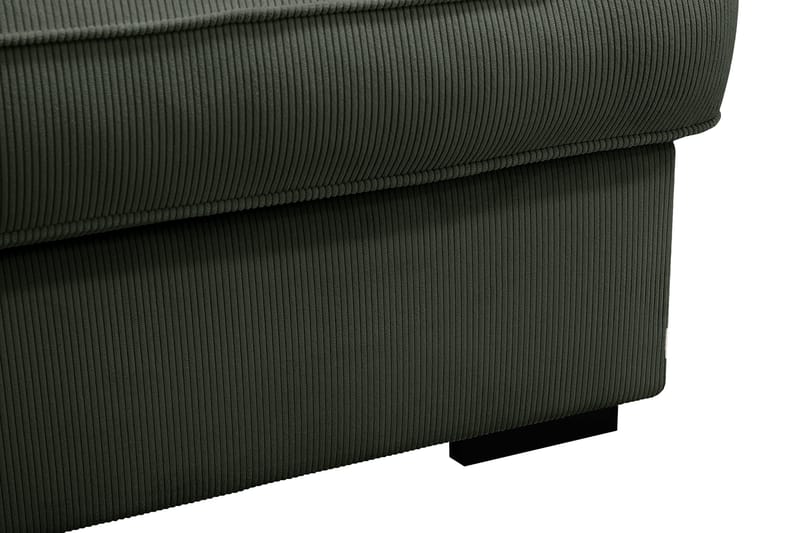 Rossita Lyx 6-seters venstrevendt U-formet ekstra dyp sofa med divan og sjeselong i manchester - Mørkegrønn - Møbler - Sofaer - U-sofa
