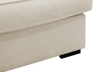 Rossita Lyx 6-seters venstrevendt U-formet ekstra dyp sofa med divan og sjeselong i stoff - Beige - Møbler - Sofaer - U-sofa