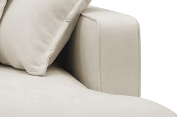 Rossita Lyx 6-seters venstrevendt U-formet ekstra dyp sofa med divan og sjeselong i stoff - Beige - Møbler - Sofaer - U-sofa