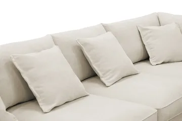 Rossita Lyx 6-seters venstrevendt U-formet ekstra dyp sofa med divan og sjeselong i stoff - Beige - Møbler - Sofaer - U-sofa