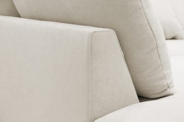 Rossita Lyx 6-seters venstrevendt U-formet ekstra dyp sofa med divan og sjeselong i stoff - Beige - Møbler - Sofaer - U-sofa