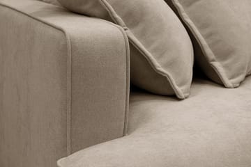 Rossita Lyx 6-seters venstrevendt U-formet ekstra dyp sofa med divan og sjeselong i stoff - Brun - Møbler - Sofaer - U-sofa