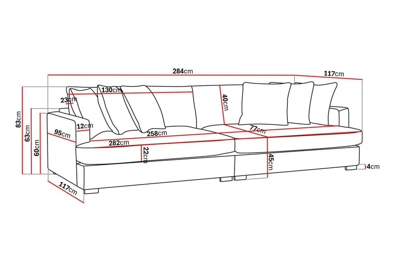 Rossita_lyx_4seater_ Scandinavian Choice - Møbler - Sofaer - Fløyelssofaer
