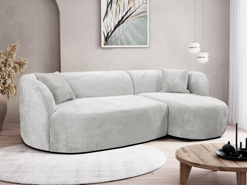 Rylian 3-seters sofa med divan - kremhvit - Møbler - Sofaer - Hjørnesofaer - Hjørnesofa med divan