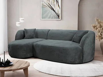 Rylian 3-seters sofa med divan - mørkegrå - Møbler - Sofaer - Hjørnesofaer - Hjørnesofa med divan