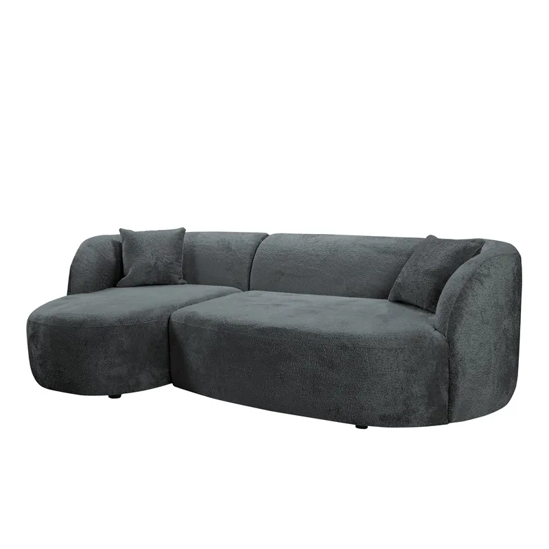 Rylian 3-seters sofa med divan, mørkegrå