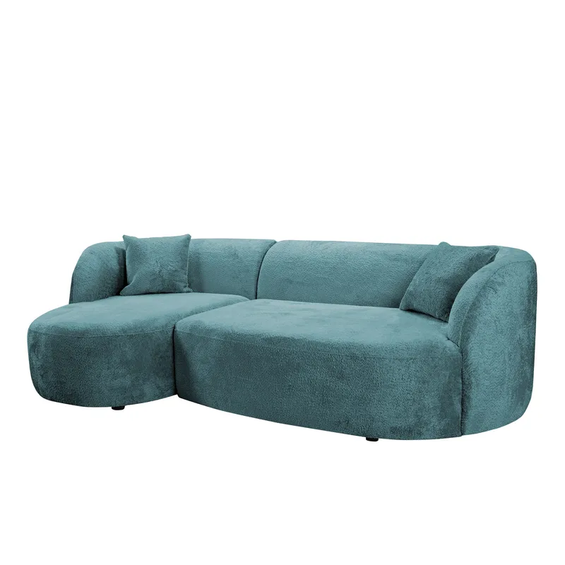 Rylian 3-seters sofa med divan, turkis