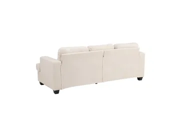 Sani Myk 3-seters Sofa 214 cm Bred i Chenillestoff - Lys Beige - Møbler - Sofaer - 3 seter sofa