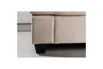Sani Myk 3-seters Sofa 214 cm Bred i Chenillestoff - Lys Beige - Møbler - Sofaer - 3 seter sofa