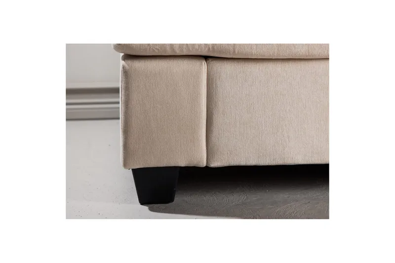 Sani Myk 3-seters Sofa 214 cm Bred i Chenillestoff - Lys Beige - Møbler - Sofaer - 3 seter sofa