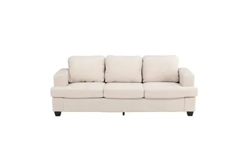 Sani Myk 3-seters Sofa 214 cm Bred i Chenillestoff - Lys Beige - Møbler - Sofaer - 3 seter sofa