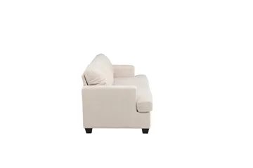 Sani Myk 3-seters Sofa 214 cm Bred i Chenillestoff - Lys Beige - Møbler - Sofaer - 3 seter sofa
