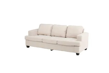 Sani Myk 3-seters Sofa 214 cm Bred i Chenillestoff - Lys Beige - Møbler - Sofaer - 3 seter sofa