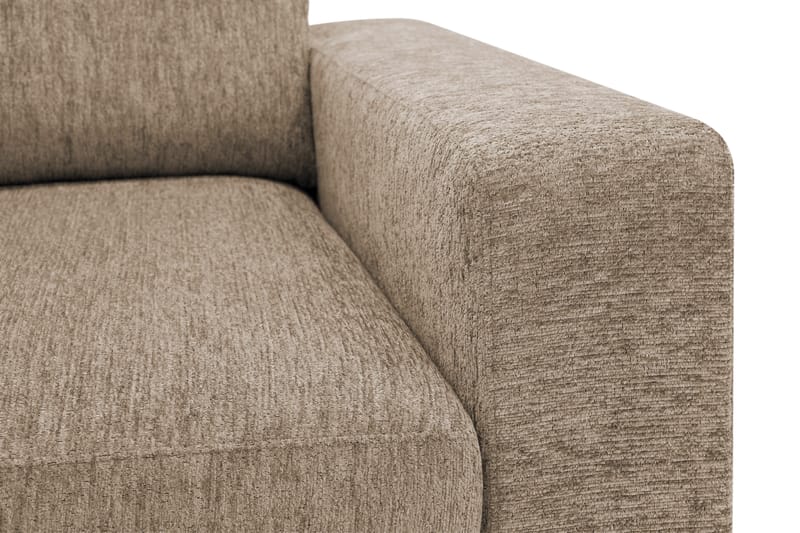 Scandi Djup 4-seters sofa i chenille - Brun - Møbler - Sofaer - 4 seter sofa