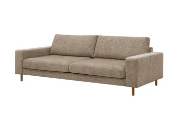 Scandi Djup 4-seters sofa i chenille - Brun - Møbler - Sofaer - 4 seter sofa