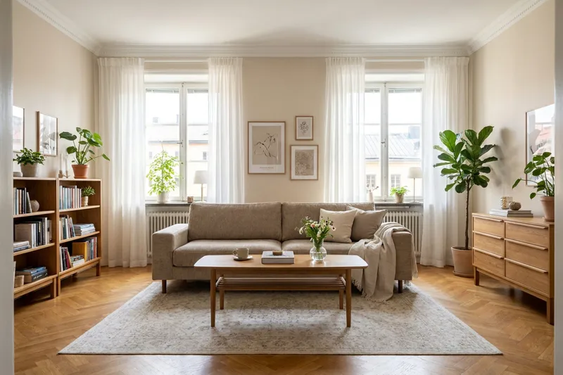 Scandi Djup 4-seters sofa i chenille - Brun - Møbler - Sofaer - 4 seter sofa