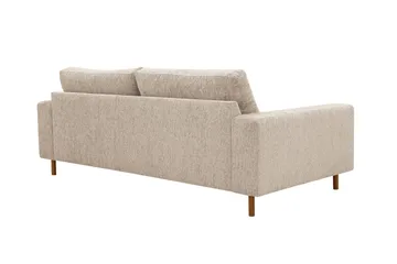 Scandi dyp 3-seters sofa i chenille - Beige - Møbler - Sofaer - 3 seter sofa