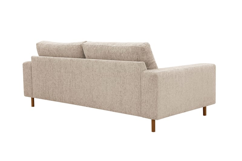 Scandi dyp 3-seters sofa i chenille - Beige - Møbler - Sofaer - 3 seter sofa