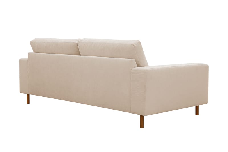 Scandi dyp 3-seters sofa i Kordfløyel - Beige - Møbler - Sofaer - 3 seter sofa