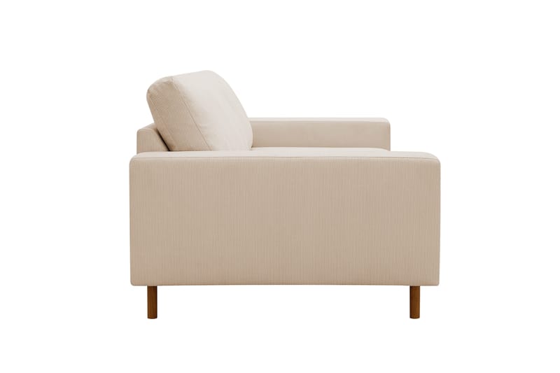 Scandi dyp 3-seters sofa i Kordfløyel - Beige - Møbler - Sofaer - 3 seter sofa