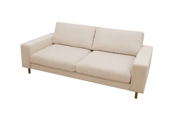 Scandi dyp 3-seters sofa i Kordfløyel - Beige - Møbler - Sofaer - 3 seter sofa