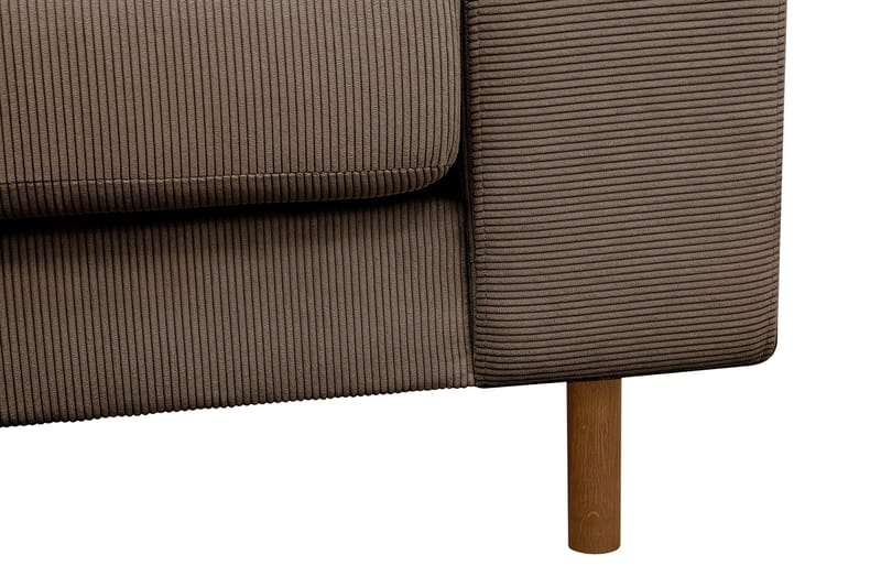 Scandi dyp 3-seters sofa i Kordfløyel - Brun - Møbler - Sofaer - 3 seter sofa