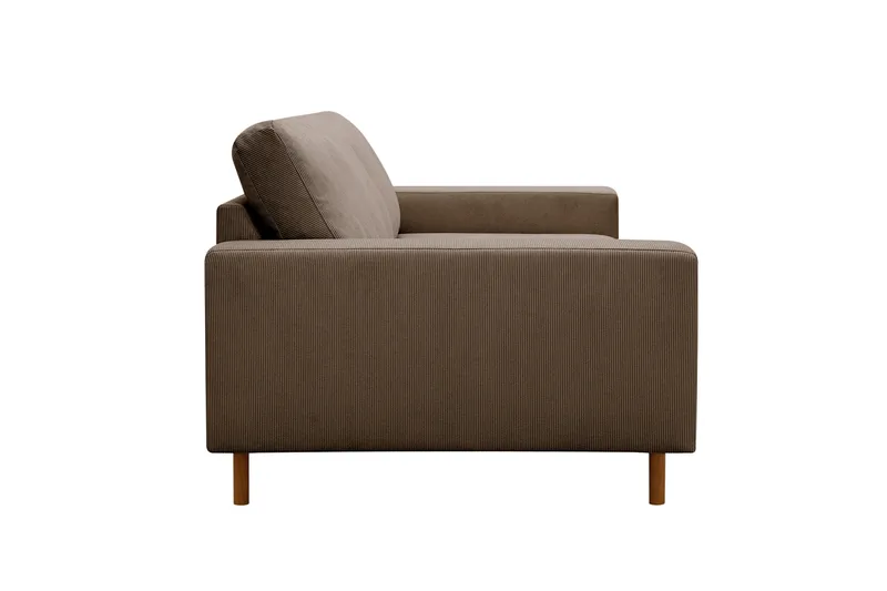 Scandi dyp 3-seters sofa i Kordfløyel - Brun - Møbler - Sofaer - 3 seter sofa