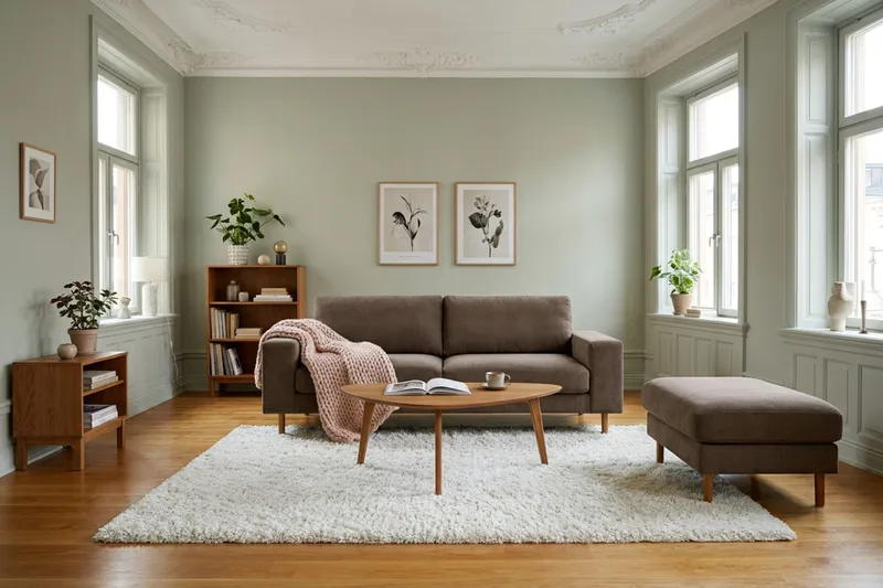 Scandi dyp 3-seters sofa i Kordfløyel - Brun - Møbler - Sofaer - 3 seter sofa