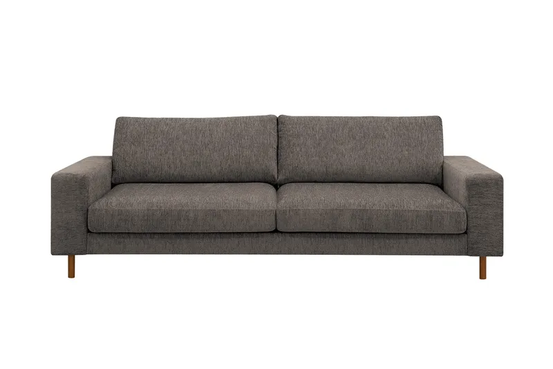 Scandi Dyp 4-seters sofa i chenille, Grå