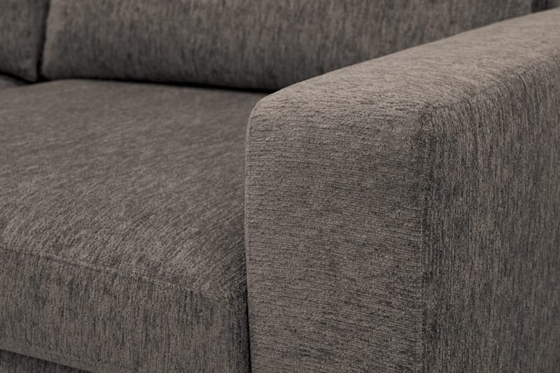 Scandi Dyp 4-seters sofa i chenille - Grå - Møbler - Sofaer - 4 seter sofa