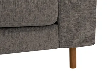Scandi Dyp 4-seters sofa i chenille - Grå - Møbler - Sofaer - 4 seter sofa
