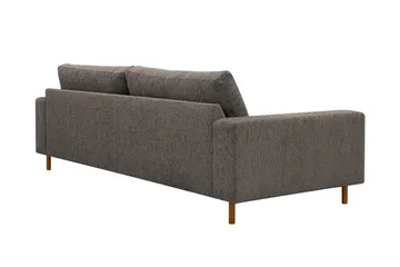 Scandi Dyp 4-seters sofa i chenille - Grå - Møbler - Sofaer - 4 seter sofa