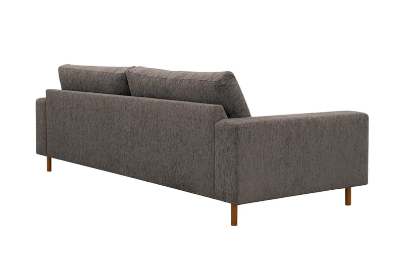 Scandi Dyp 4-seters sofa i chenille - Grå - Møbler - Sofaer - 4 seter sofa