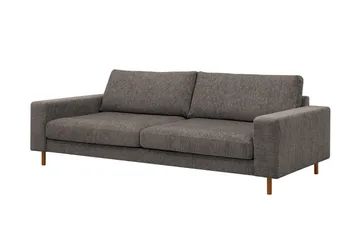 Scandi Dyp 4-seters sofa i chenille - Grå - Møbler - Sofaer - 4 seter sofa