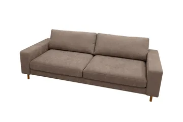 Scandi Dyp 4-seters sofa i stoff - Mørkebrun - Møbler - Sofaer - 4 seter sofa
