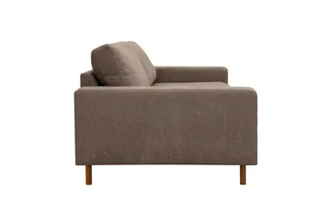 Scandi Dyp 4-seters sofa i stoff - Mørkebrun - Møbler - Sofaer - 4 seter sofa