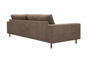Scandi Dyp 4-seters sofa i stoff - Mørkebrun - Møbler - Sofaer - 4 seter sofa