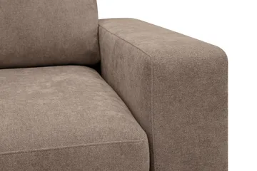 Scandi Dyp 4-seters sofa i stoff - Mørkebrun - Møbler - Sofaer - 4 seter sofa
