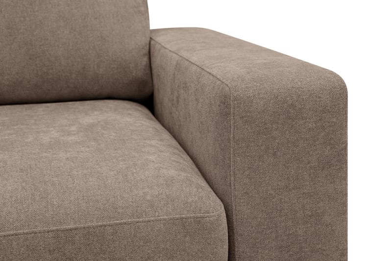 Scandi Dyp 4-seters sofa i stoff - Mørkebrun - Møbler - Sofaer - 4 seter sofa