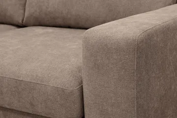 Scandi Dyp 4-seters sofa i stoff - Mørkebrun - Møbler - Sofaer - 4 seter sofa