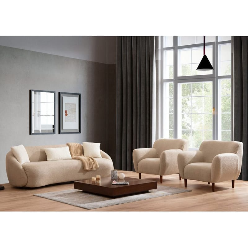 Scone 3-seters sofa - Beige - Møbler - Sofaer - 3 seter sofa
